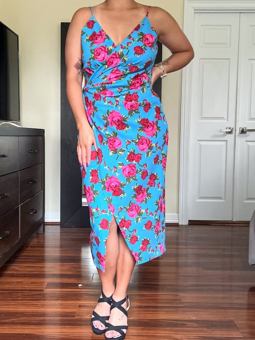 Blue floral Betsey Johnson dress